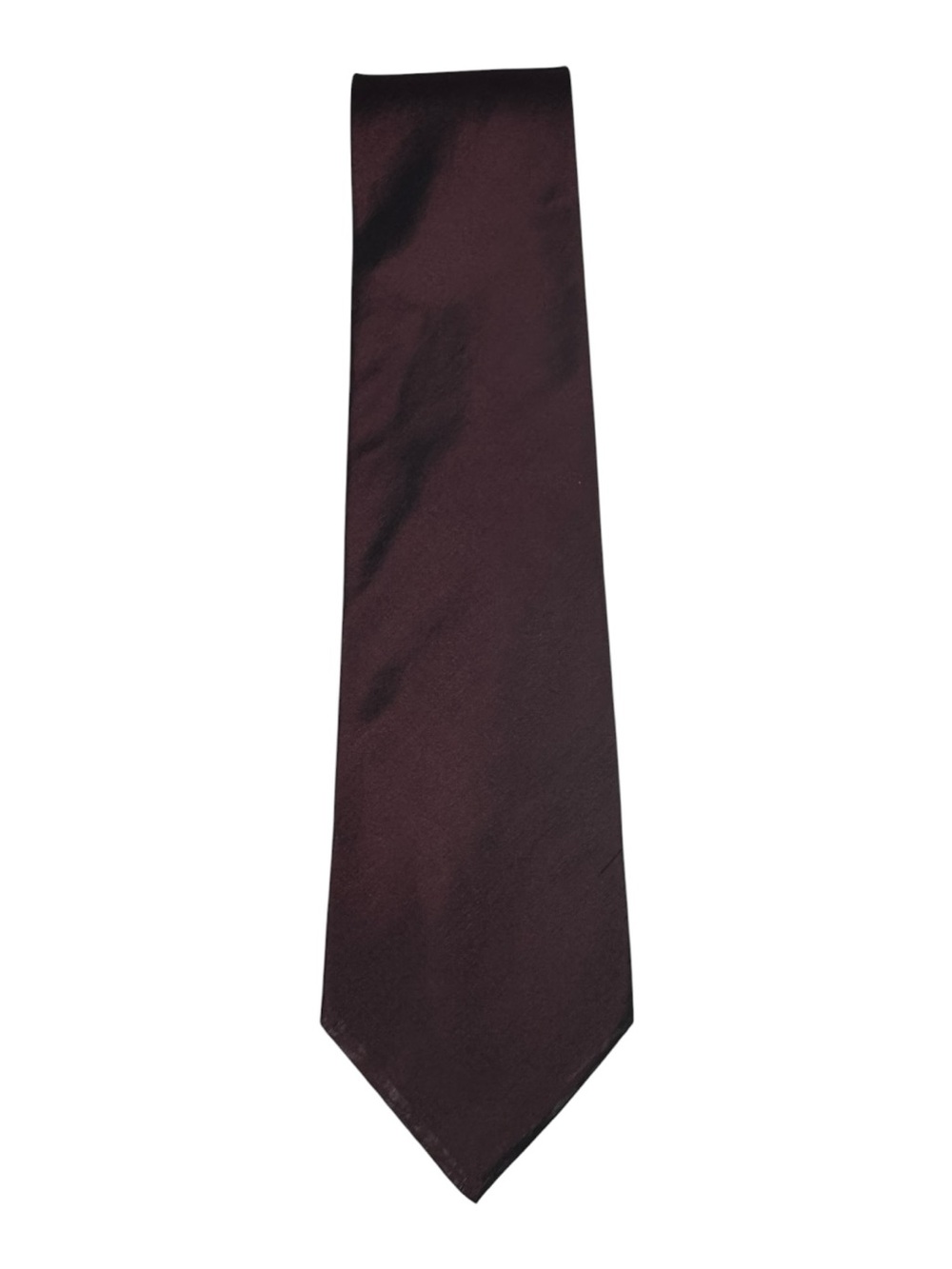 DKNY Burgundy Silk Tie Made In Italy Designer Necktie